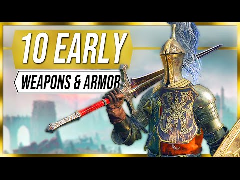 Elden Ring - 10 early armor sets & weapons locations for the Knight Class!