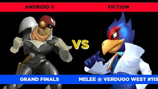 Android 0 (C. Falcon) vs. Fiction (Falco) - Verdugo West #115 Grand Finals SSBM