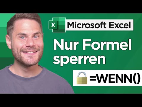 NUR Formel sperren in Excel Tabellen (2024)