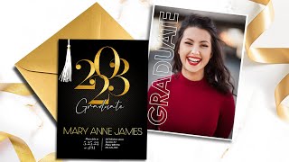 Graduation party flyer design photoshop | Graduation Invitation Card Design