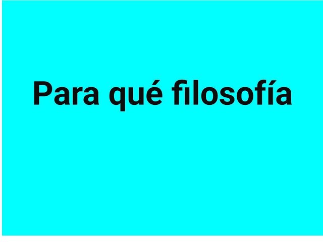 Vídeo relacionado con Filosofia batxilergoa 1