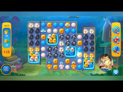 Fishdom 2022, no Boosters,  9672  level  -  прохождение без бустеров,  9672  уровень.