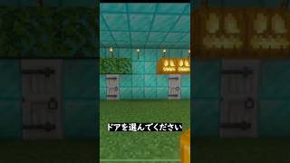 どのドアをあなたは選びますか？【マイクラ】