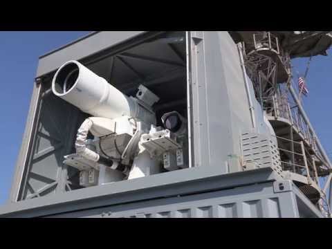 Испытания системы лазерного оружия (Laser Weapon System)