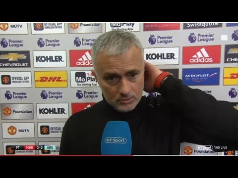 "There are things I cannot get from them" Jose Mourinho Reaction Video | Man Utd 2-2 Arsenal