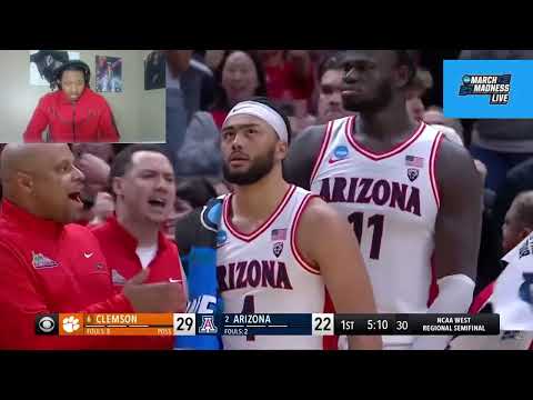 Where Was Caleb Love??? Reacting To Clemson vs Arizona - Sweet 16 Highlights