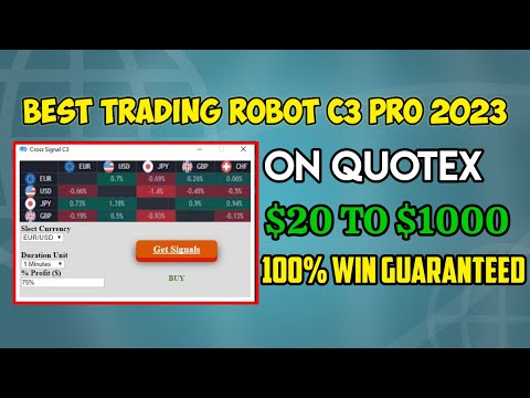 Best Trading Robot C3 Pro - $20 to $1000 - 100% win guaranteed  best binary option robot 2023
