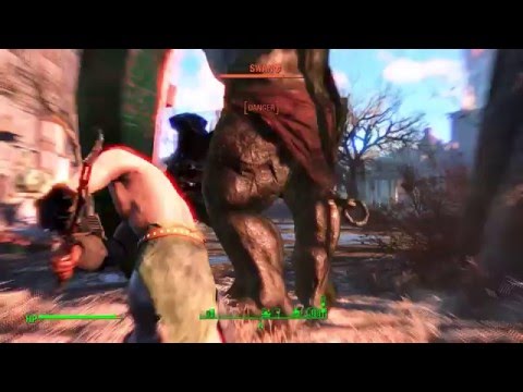 Fallout 4 Melee Only Survival Difficulty - Fighting old enemies! Ep 43