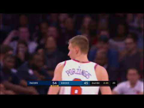 NBA - Kristaps Porzingis Highlights - 40 Points vs Indiana Pacers -  5th November 17