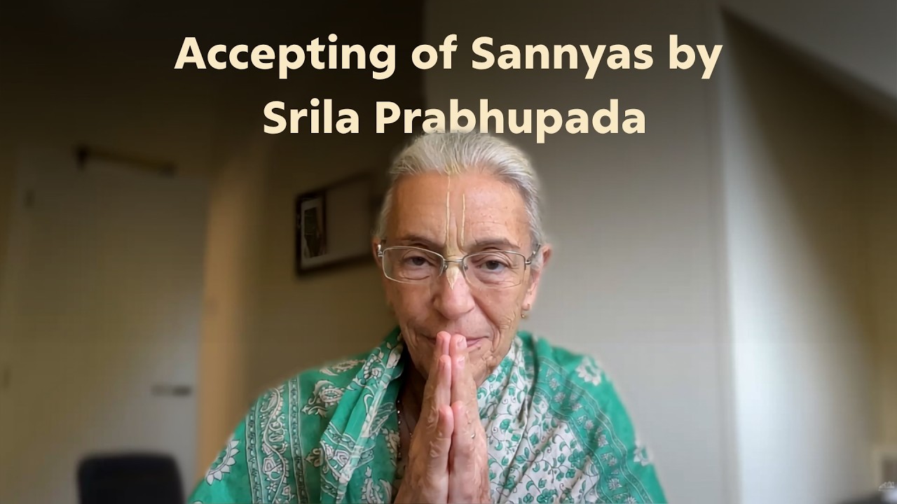 Accepting of Sannyas by Srila Prabhupada