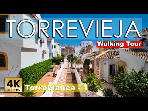 Torrevieja - Torreblanca 2025, Part 1 | Costa Blanca - Walking tour [4k 60fps]