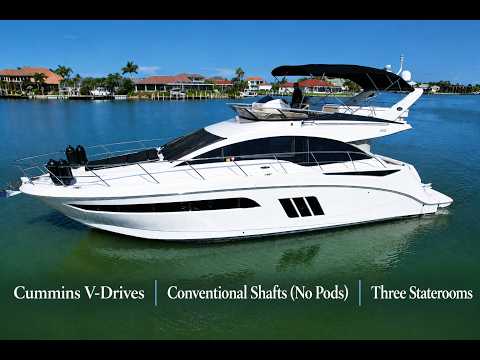 2014 Sea Ray 510 Fly SHAFT BOAT ~ NOT PODS Video