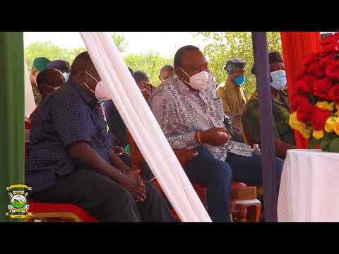 AP Band performing to president Uhuru Kenyatta