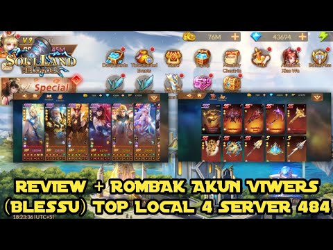 REVIEW + ROMBAK AKUN VIWERS(BlessU) SERVER 484 TOP LOCAL RANK 4 🔥+ NEW REEDEM CODE|Soul Land R