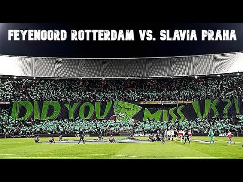 Feyenoord Rotterdam vs. Slavia Praha (praag) 30.09.2021 ultras pyro choreo conference league