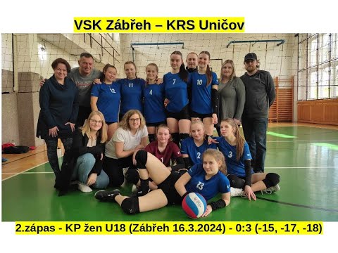 VSK Zábřeh - KRS Uničov (KP žen U18) 2. zápas
