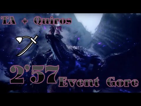 MHR: SUNBREAK PC | Event Gore Magala LS TA 参考 + Quiros 2'57'34 | M5★ Roar of the Black Eclipse 黒蝕の咆哮