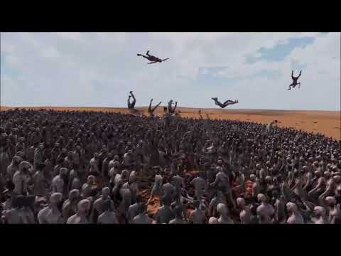 One Chuck Norris vs. 5,000 Zombies/Ultimate Epic Battle Simulator 2