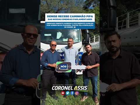 DENISE RECEBE CAMINHÃO-PIPA! MAIS UMA ENTREGA DO NOSSO MANDATO CHEGANDO NA PONTA