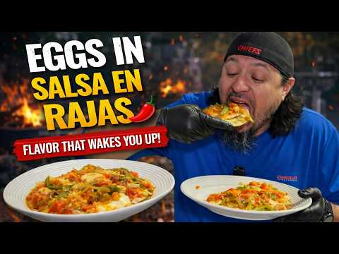 Eggs in Salsa en Rajas 🌶️ | Simple Mexican Breakfast DONE RIGHT