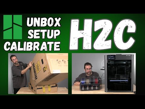 Bambu Lab H2C: Unbox - Assemble - Config - Calibate - 3D Printer