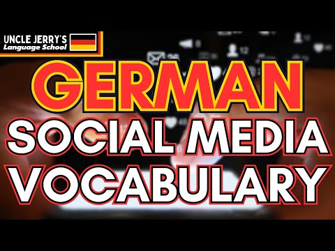 Social media words in German