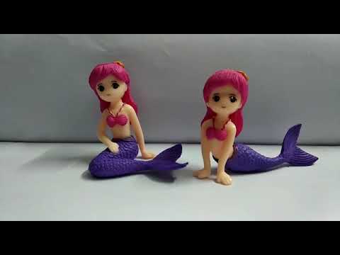 Cute Mini Mermaid Figurines Miniature- Style 2 - (2 Pcs / Pair)