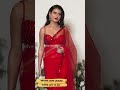 Fatima Sana Sheikh Looking Stunning In Red Saree