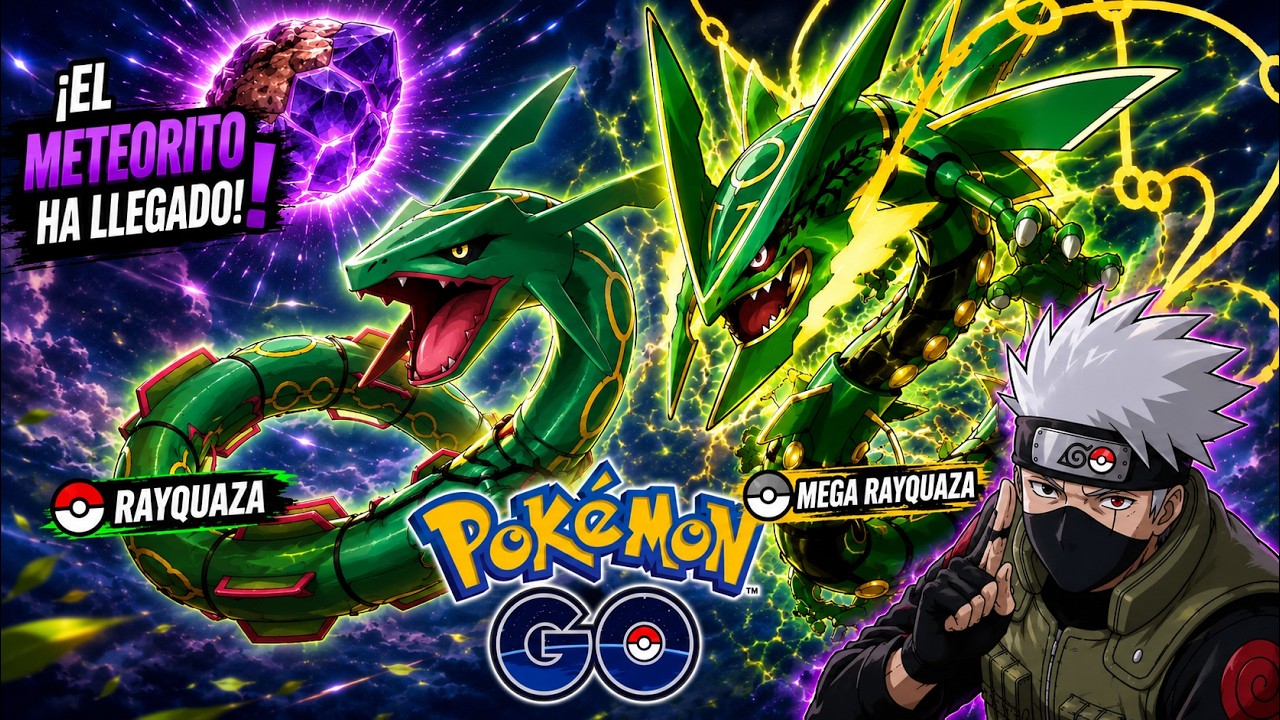 🚨VAMOS POR RAYQUAZA Y MEGA RAYQUAZA🚨RECLAMA TU METEORITO INVESTIGACION EN DIRECTO POKEMON GO