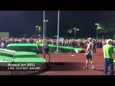 Arnaud Art (BEL) - 5.70m Pole Vault - 22.07.2017 - Köln/GER