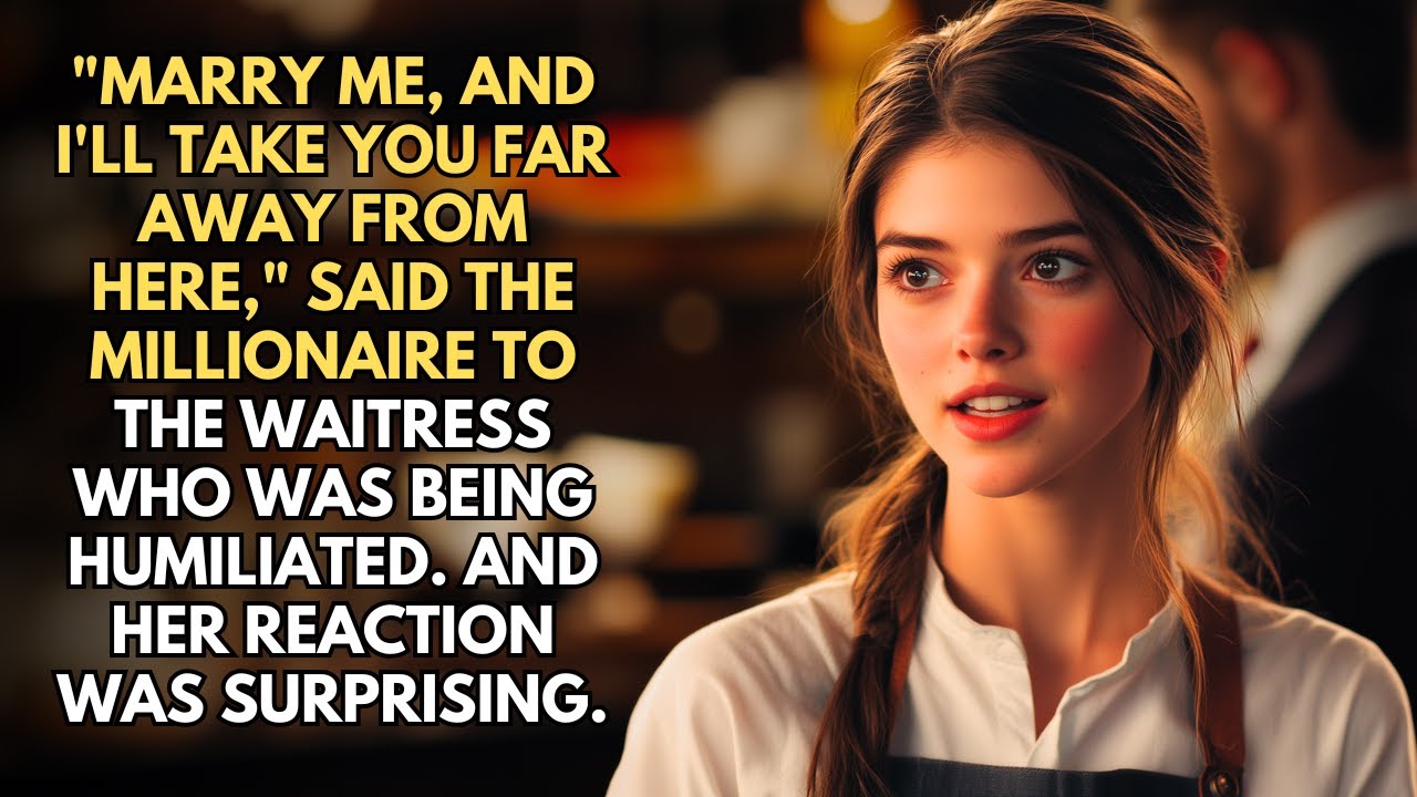 "Marry Me, And I'll Take You Far Away From Here," Said The Millionaire To The Waitress Who Was...
