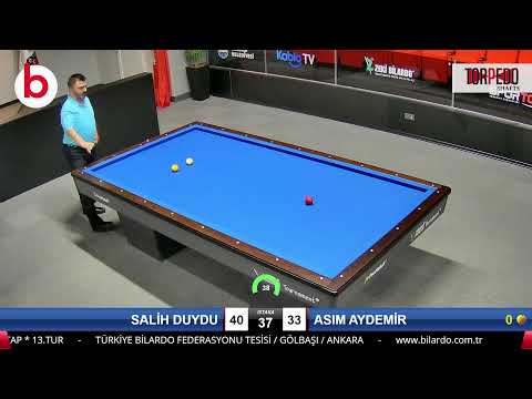 SALİH DUYDU & ASIM AYDEMİR Bilardo Maçı - 2022 ERKEKLER 1.ETAP-13.TUR