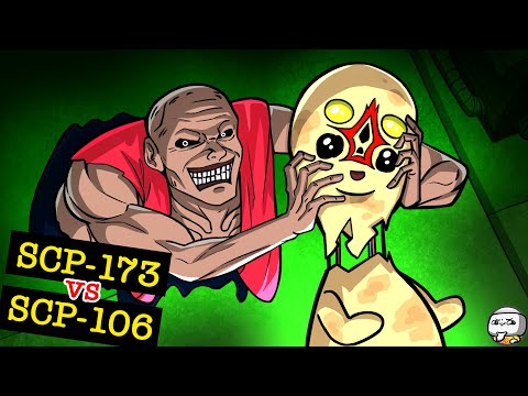 The Old Man SCP-106 vs. SCP-173 The Sculpture (SCP Animation)