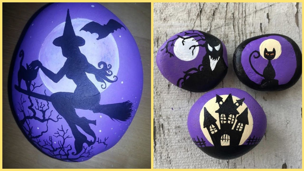 Holiday Painted Rocks Ideas For Halloween 2020 trends