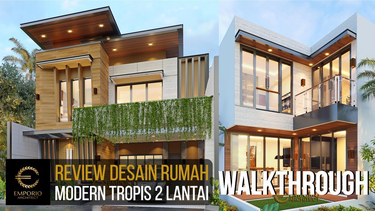 Video 3D Mr. Edo Modern House 2 Floors Design - Surabaya