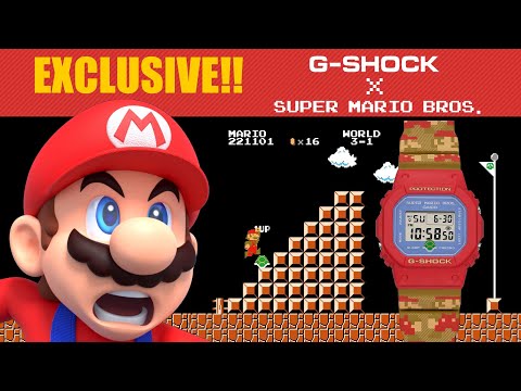 EXCLUSIVE Super Mario Bros. G-Shock Watch Announced 👀