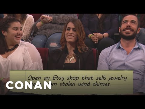 Audience New Year's Resolutions: Stolen Etsy Wind Chimes Edition | CONAN on TBS