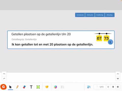 Instructie getallenlijn t/m 20
