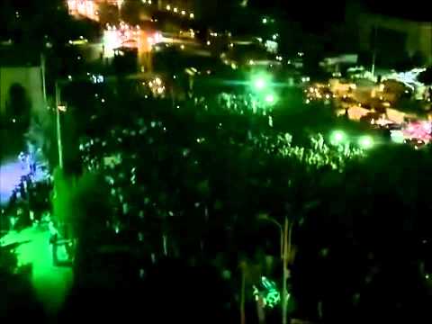 مظاهرة واعتصام مسائي في ساحة العاصي في مدينة حماة