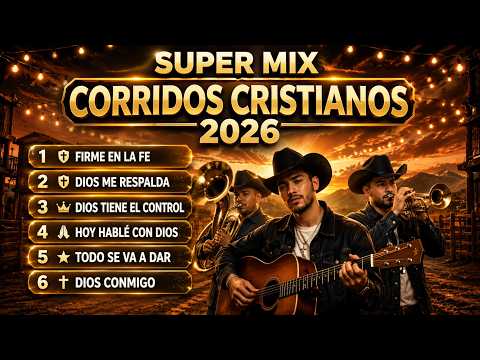 ¡El Super Mix de Corridos Cristianos 2026 🎸✝️ Firme En La Fe, Ayer Hable Con Dios,...