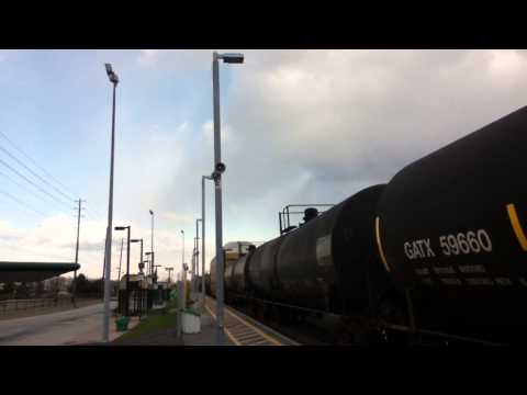 CN 435 EMD SD70M-2 8903 EX BC Rail CN Das9-44CW 4653 Oakville GO Station November 17 2011