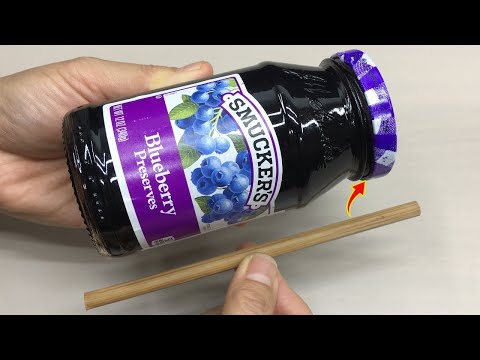 Part of a video titled How To Open Any Stuck Jar Lid In Just 1 Second! - YouTube