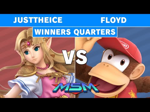 MSM Online 11 - JustTheIce (Zelda) Vs Floyd (Diddy Kong) Winners Quarters