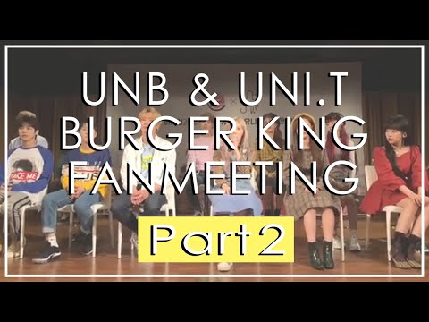 [ENG SUB] || [180919] UNB & UNI.T - Burger King Fan Sign Part 2