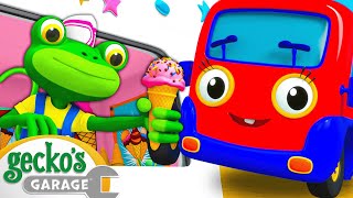 Emergency Ice Cream Adventure | Baby Truck | Gecko's Garage | Kids Songs