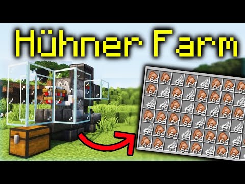 Minecraft Hühnerfarm bauen Tutorial 1.19 - Hühnerfarm bauen in Minecraft 1.19 Tutorial