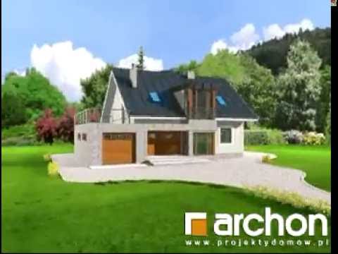 Dom w passiflorze. ARCHON+ Projekty domów, www.archon.pl