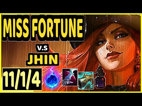 MISS FORTUNE vs JHIN - 11/1/4 KDA BOTTOM ADC GAMEPLAY - EUW Ranked MASTER