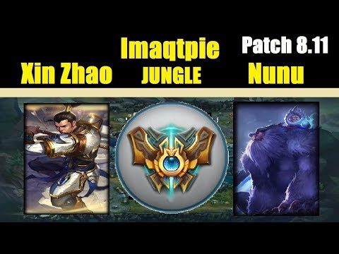 Imaqtpie | XIN ZHAO vs NUNU | XIN ZHAO JUNGLE | Challenger Gameplay | Patch 8.11
