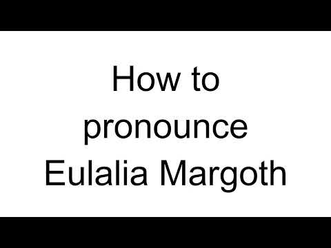 How to Pronounce Eulalia Margoth (Spanish)